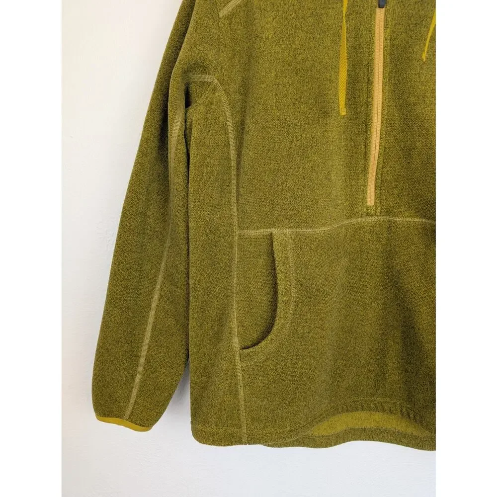Duluth Trading Co Sweater Two Harbors Fleece Polartec Yellow Green Size L - Picture 3 of 10